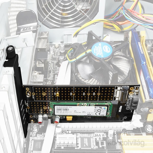 RAID AXAGON PCEM2-D PCIe NVMe+NGFF M.2 adapter PC