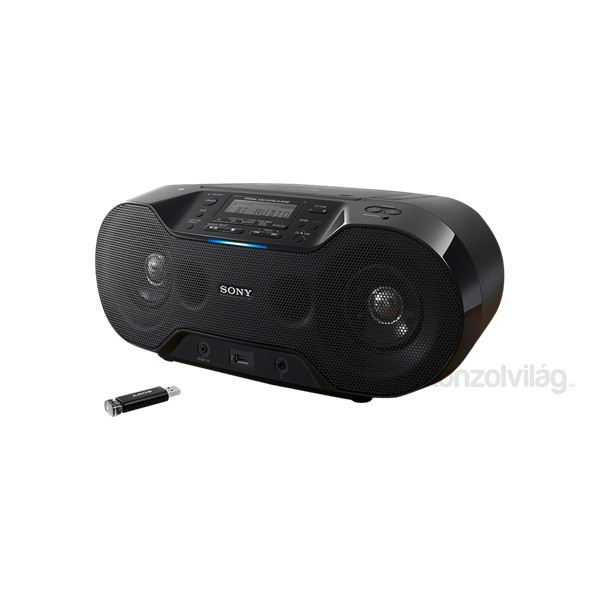 Sony ZSRS70BTB.CED hordozható Bluetooth NFC CD rádió Audio