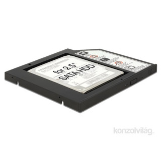 Delock SSD/HDD beépítő keret SATA -> SATA (Notebook ODD helyére, 9.5mm) PC