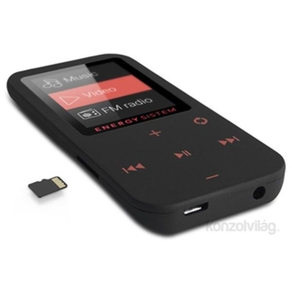 Energy Sistem EN 426454 Touch Bluetooth-os 8GB fekete/korall MP4 lejátszó PC