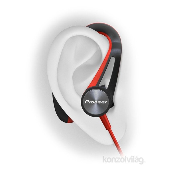 Pioneer SE-E7BT-R piros cseppálló aptX Bluetooth sport fülhallgató headset Mobil