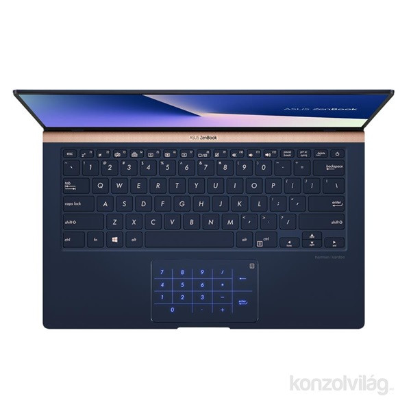 ASUS ZenBook UX433FN-A6115T 14" FHD/Intel Core i7-8565U/8GB/256GB/MX150 2GB/Win10/kék laptop PC