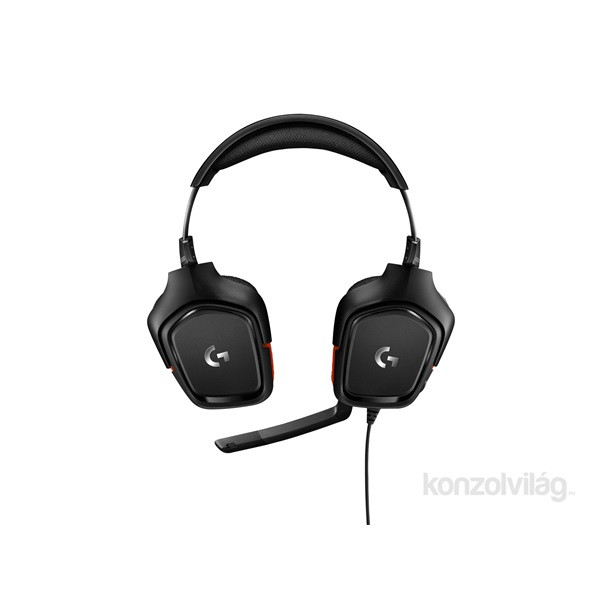 Logitech G332 Gaming Vezetékes Mikrofonos fejhallgató, Fekete-Piros (981-000757) PC