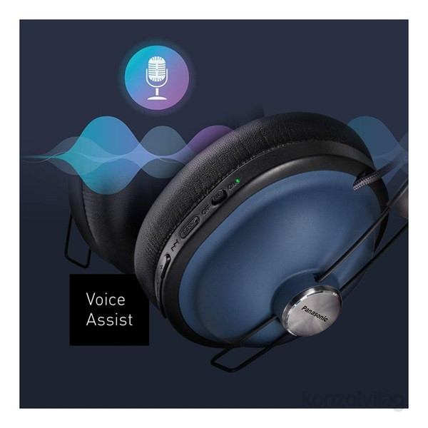 Panasonic RP-HTX90NE-A kék Bluetooth zajszűrős fejhallgató headset PC