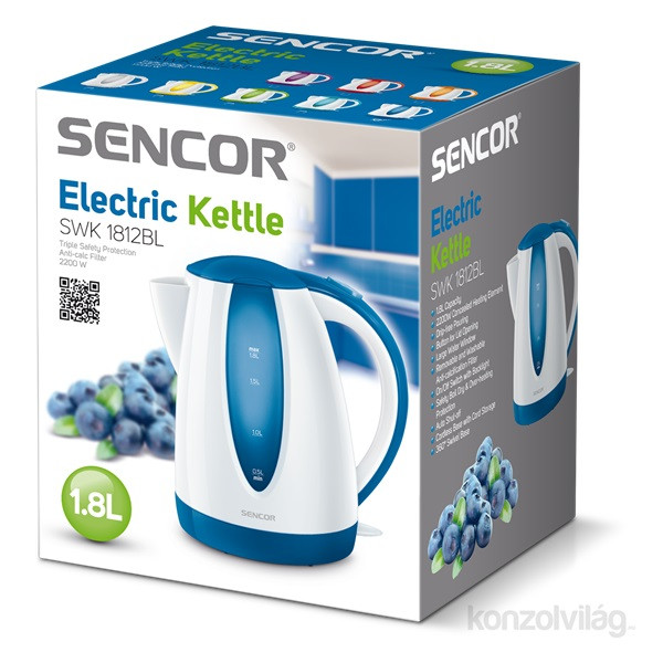 SENCOR SWK 1812BL 1,8L vízforraló Otthon