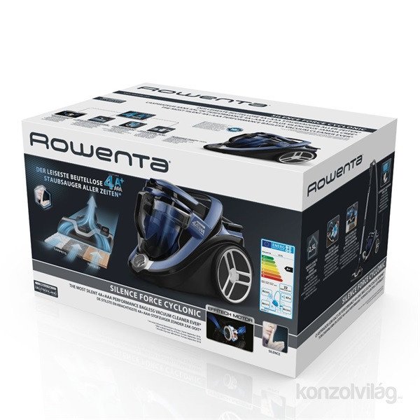 Rowenta RO7691EA Silence Force Cyclonic 4A+ Animal Care PRO porzsák nélküli porszívó Otthon