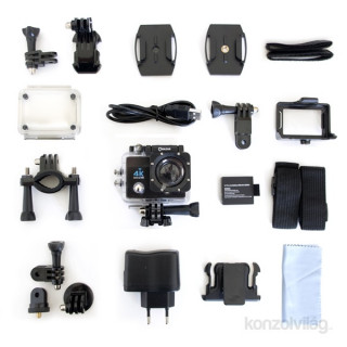 Quazar Blackbox UltraHD 4K fekete sport és akciókamera Fényképezőgépek, kamerák