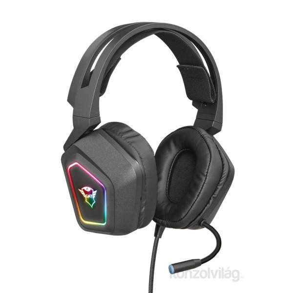 Trust GXT 450 Blizz RGB 7.1 Surround gamer USB headset PC