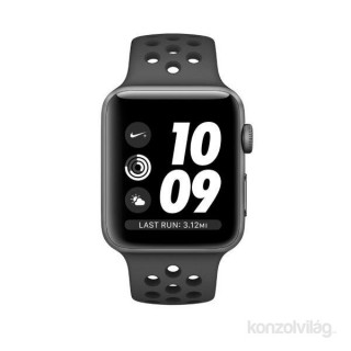 Apple Watch Nike+ Series 3 42mm asztroszürke alumíniumtok, antracitszürke/fekete Nike sportszíjas okosóra Mobil