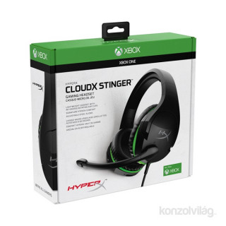 HyperX CloudX Stinger (Xbox Licensed) Fekete 3,5 Jack gamer headset HX-HSCSX-BK/WW Több platform