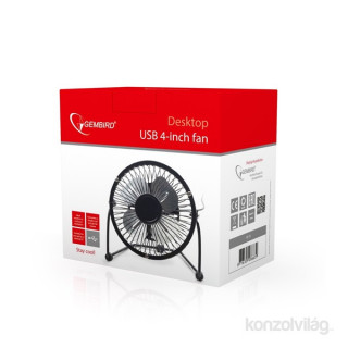 Gembird NF-03 4"-os fekete asztali ventilátor Otthon