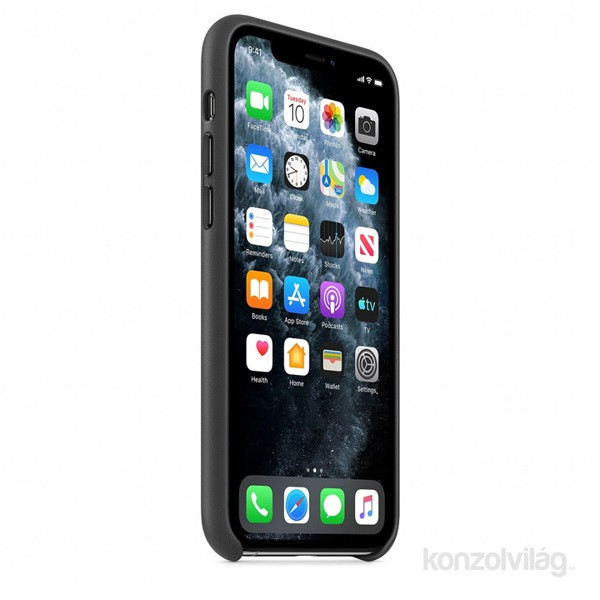 Apple iPhone 11 Pro fekete bőrtok Mobil
