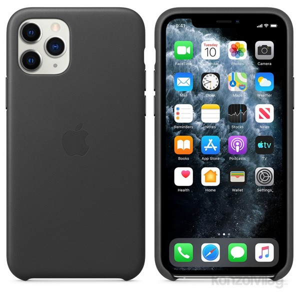 Apple iPhone 11 Pro fekete bőrtok Mobil