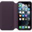 Apple iPhone 11 Pro Max padlizsán kinyitható bőrtok thumbnail