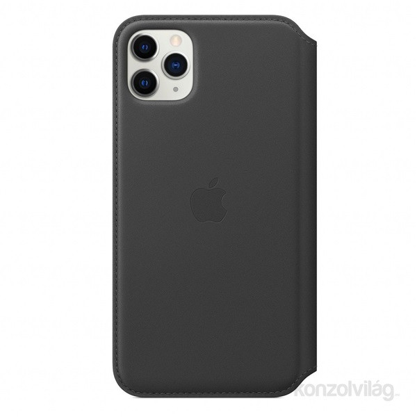 Apple iPhone 11 Pro Max fekete kinyitható bőrtok Mobil