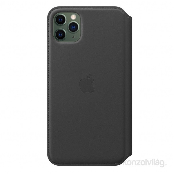 Apple iPhone 11 Pro Max fekete kinyitható bőrtok Mobil