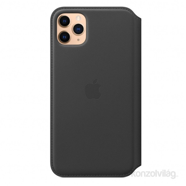 Apple iPhone 11 Pro Max fekete kinyitható bőrtok Mobil