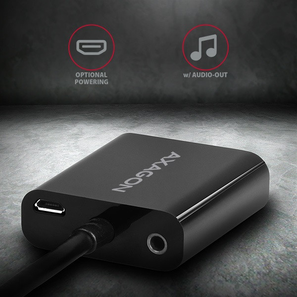 AXAGON RVH-VGAN HDMI > VGA Adapter FullHD audio PC
