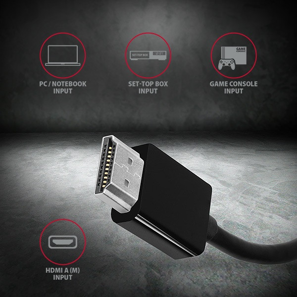 AXAGON RVH-VGN HDMI > VGA Adapter FullHD PC