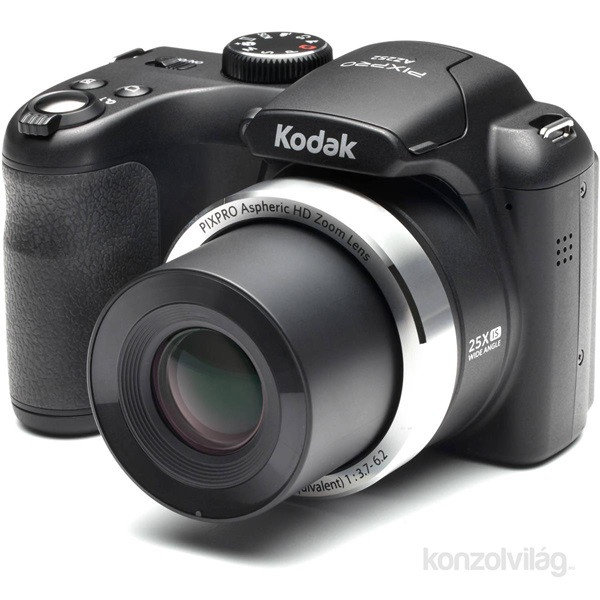 Kodak Pixpro AZ252 fekete digitális fényképezőgép Fényképezőgépek, kamerák