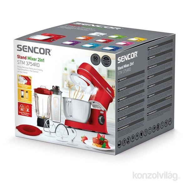 Sencor STM 3754RD piros konyhai robotgép Otthon