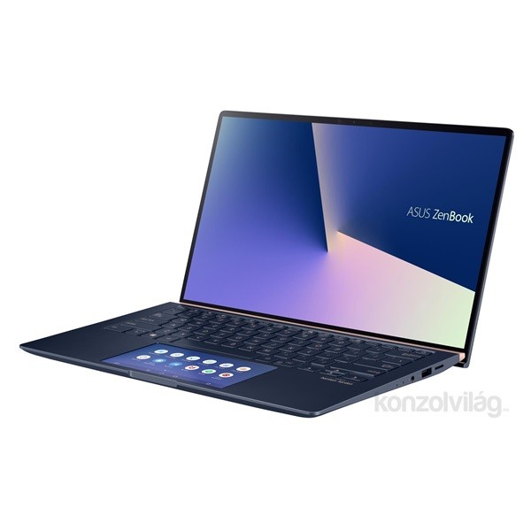 ASUS ZenBook UX434FLC-A5214T 14" FHD/Intel Core i7-10510U/8GB/512GB/MX250 2GB/Win10/kék laptop PC