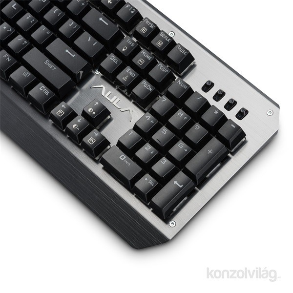Aula Assault HUN fém világító mechanikus gamer billentyűzet PC