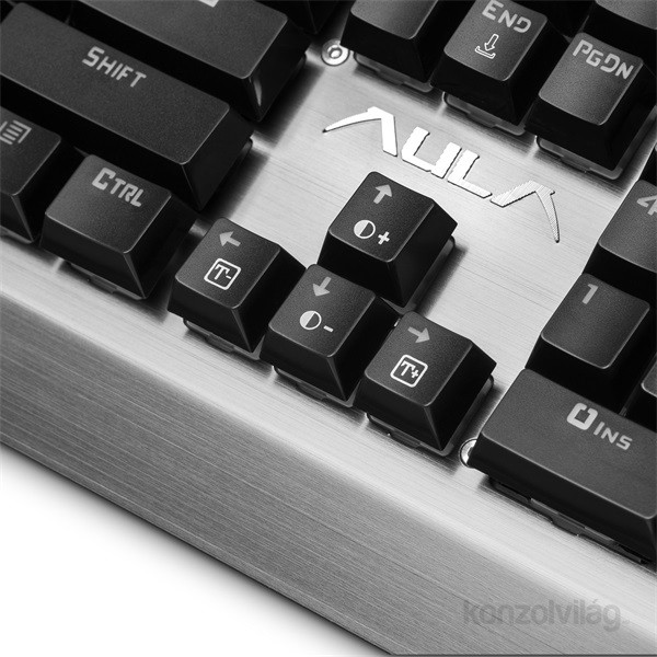 Aula Assault HUN fém világító mechanikus gamer billentyűzet PC