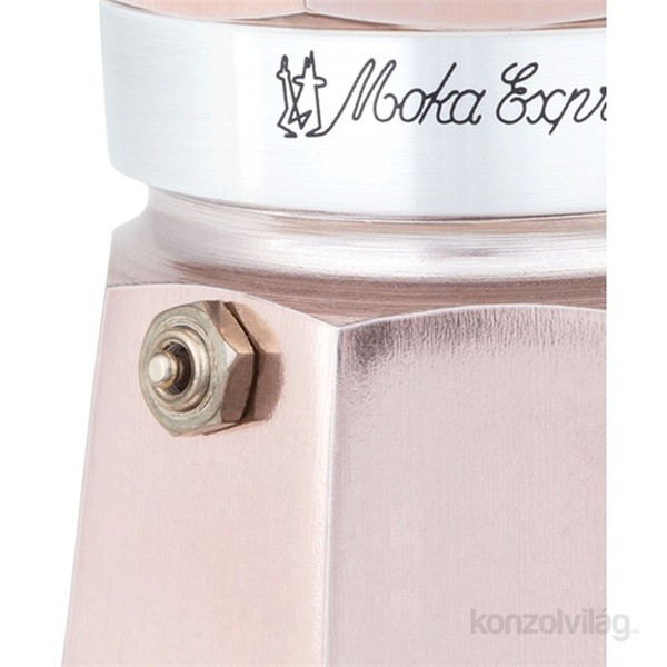 Bialetti Moka Express rózsaarany 3 személyes kotyogós kávéfőző Otthon