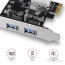 RAID AXAGON PCEU-232VL SuperSpeed USB 2+2 Port PCI-Express Card thumbnail