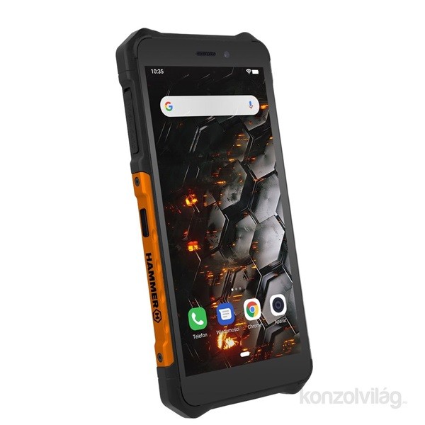 myPhone HAMMER IRON 3 5,5" 3G 1/16GB Dual SIM fekete-narancs csepp-, por- és ütésálló okostelefon Mobil