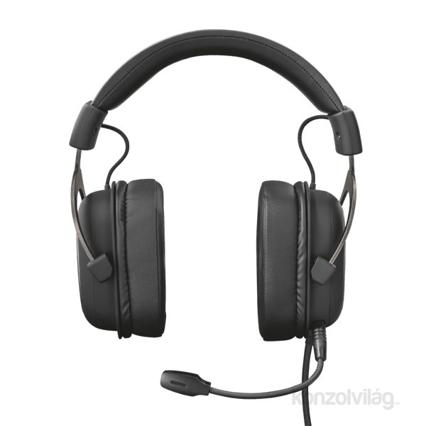 Trust GXT 414 Zamak Headset Fejpánt Fekete 3,5 mm-es csatlakozó PC
