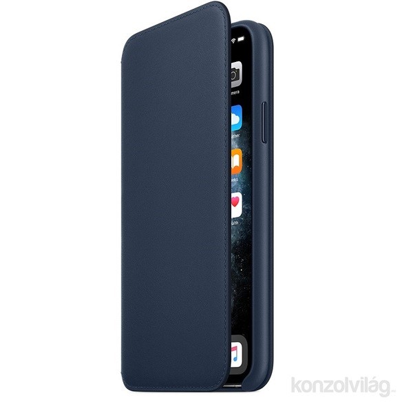 Apple iPhone 11 Pro Max Folio Deep Sea Blue (kék) bőr tok Mobil