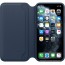 Apple iPhone 11 Pro Max Folio Deep Sea Blue (kék) bőr tok thumbnail