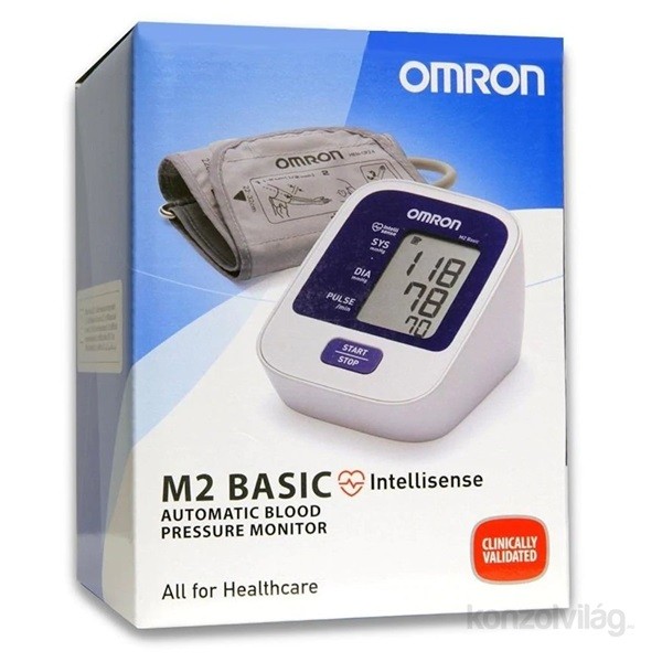 Omron M2 BASIC intellisense felkaros vérnyomásmérő Otthon