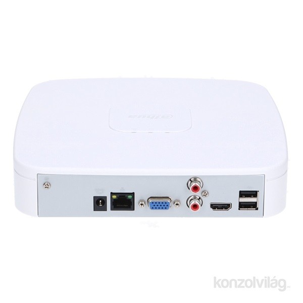 Dahua NVR Rögzítő - NVR2104-4KS2 (4 csatorna, H265, 80Mbps rögzítési sávszélesség, HDMI+VGA,2xUSB,1x Sata) Otthon