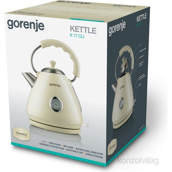 Gorenje K 17 CLI vízforraló Otthon