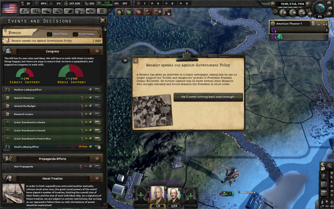 Hearts of Iron IV: Man the Guns (PC) Letölthető PC