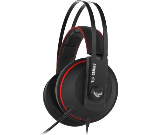 ASUS TUF GAMING H7 Fekete-piros Gamer Headset (90YH01VR-B8UA00) (Bontott) PC
