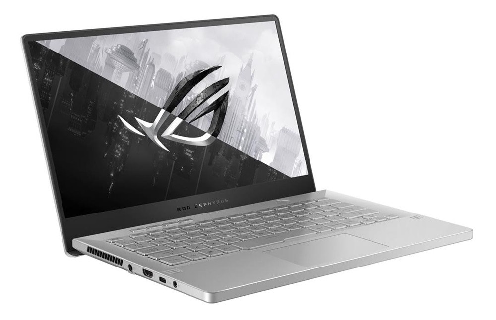 ASUS ROG Zephyrus GA401QM-HZ161T 14" FHD/AMD Ryzen R9-5900HS/16GB/1TB/RTX 3060 6GB/Win10/fehér laptop PC
