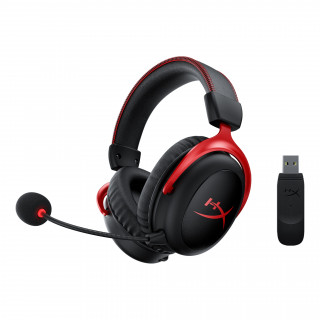 HyperX Cloud II - Wireless Gaming fejhallgató (Fekete-Piros) (HHSC2X-BA-RD/G) PC