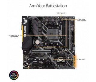 ASUS TUF B450M-PLUS GAMING AMD B450 SocketAM4 mATX alaplap PC