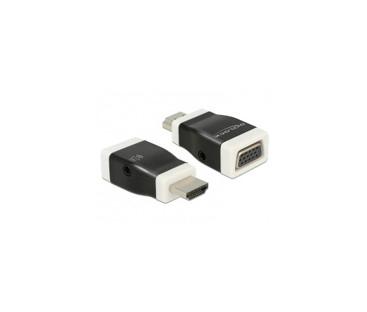 DeLock Adapter HDMI-A male > VGA female with Audio PC