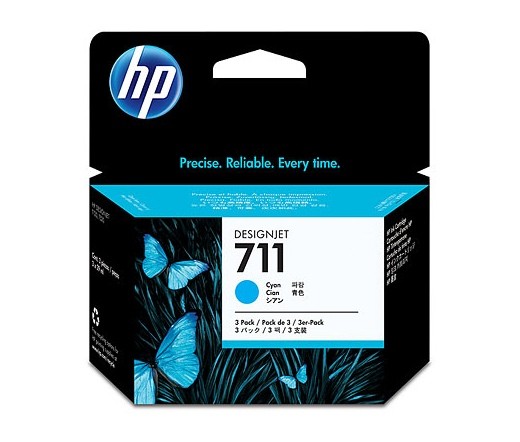 HP 711 (CZ134A) - Ciánkék, 3db-os csomag PC