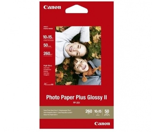 Canon Plus Glossy II PP-201 [10x15cm, 260g, Fényes, 50db] PC