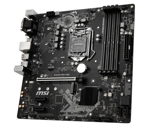 MSI B365M PRO-VDH, LGA 1151, 4DDR4, 6SATA3, HDMI, VGA, DVI-D PC