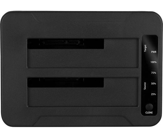 Sharkoon QuickPort Duo Clone USB 3.1 Type-C Black PC