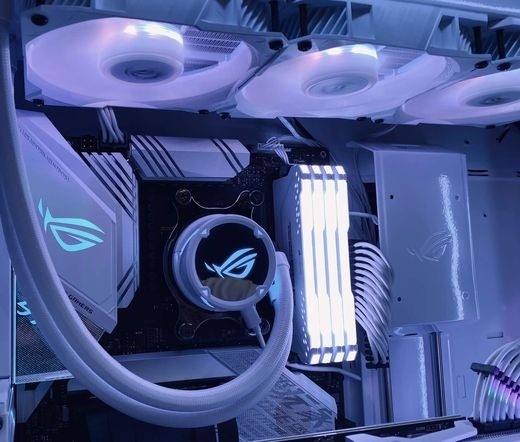 ASUS ROG STRIX LC 240 RGB White Edition Vízhűtéses Processzorhűtő PC