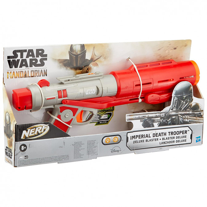  Hasbro Nerf Elite Glowstrike: Star Wars The Mandalorian - Imperial Death Trooper Deluxe Szivacslövő Fegyver (F2251) Játék