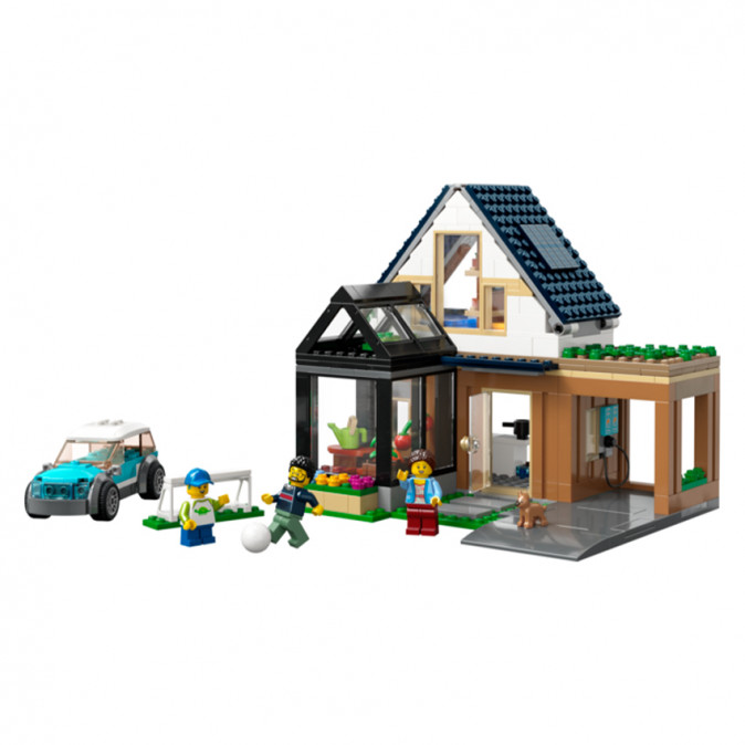LEGO City Családi ház és elektromos autó (60398) Játék